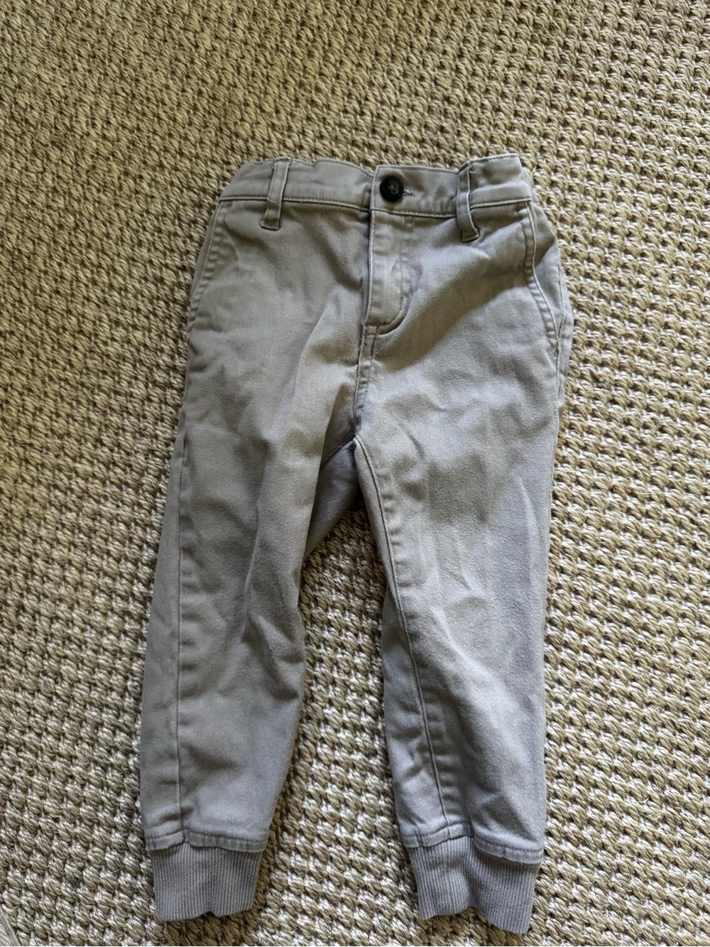 Janie and Jack Light Gray Jogger Pants